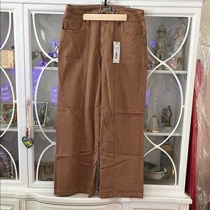 Just USA Wide Leg Jeans in Brown